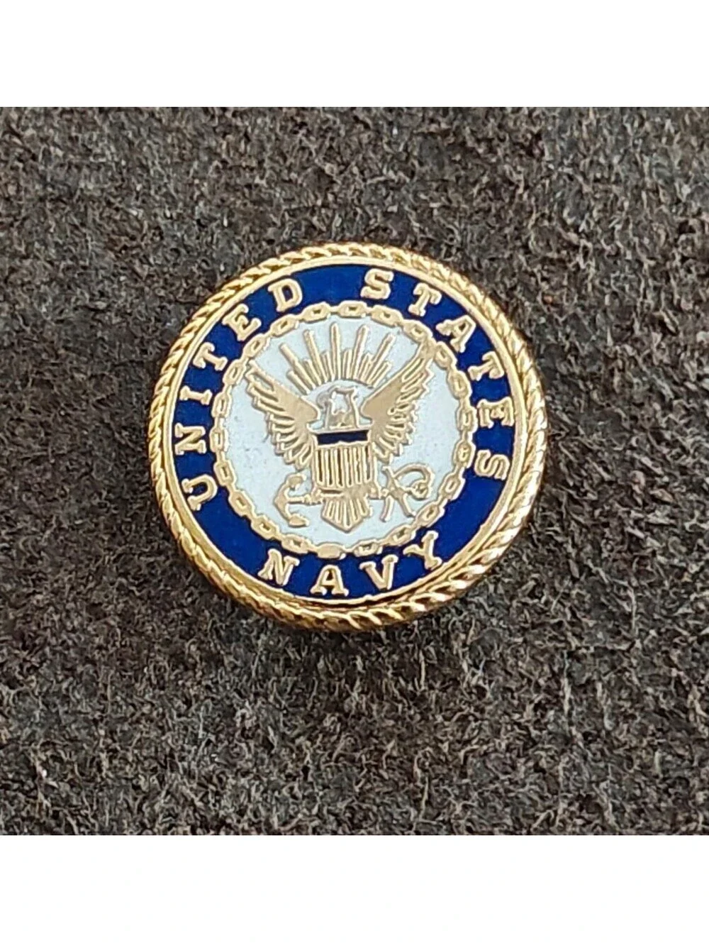 1980s Gold Tone United States Navy Seal Pin